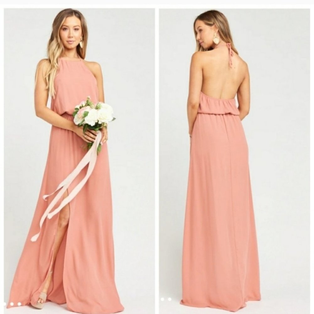 SMYM Heather Rustic Mauve Maxi Dress